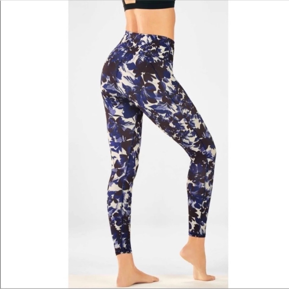 High-waisted printed powerhold 7/8 leggings